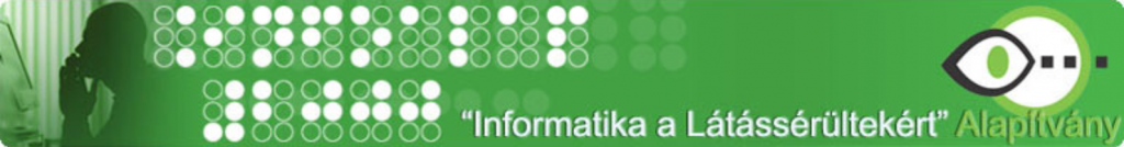 Informatika a Látássérültekért Alapítvány logo