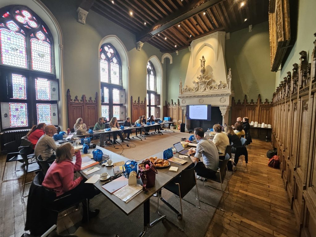 PsyCoDiVia projekt találkozó, 2025 november 4-5, Bruges - munkában