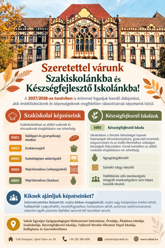 Szakiskolai képzések 2027-2028